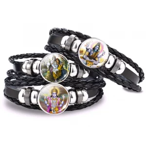 Hindu Gods Leather bracelets